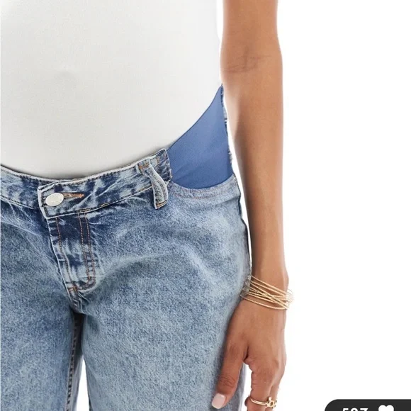 ASOS Maternity Wide-Leg Jeans - Picture 2 of 4